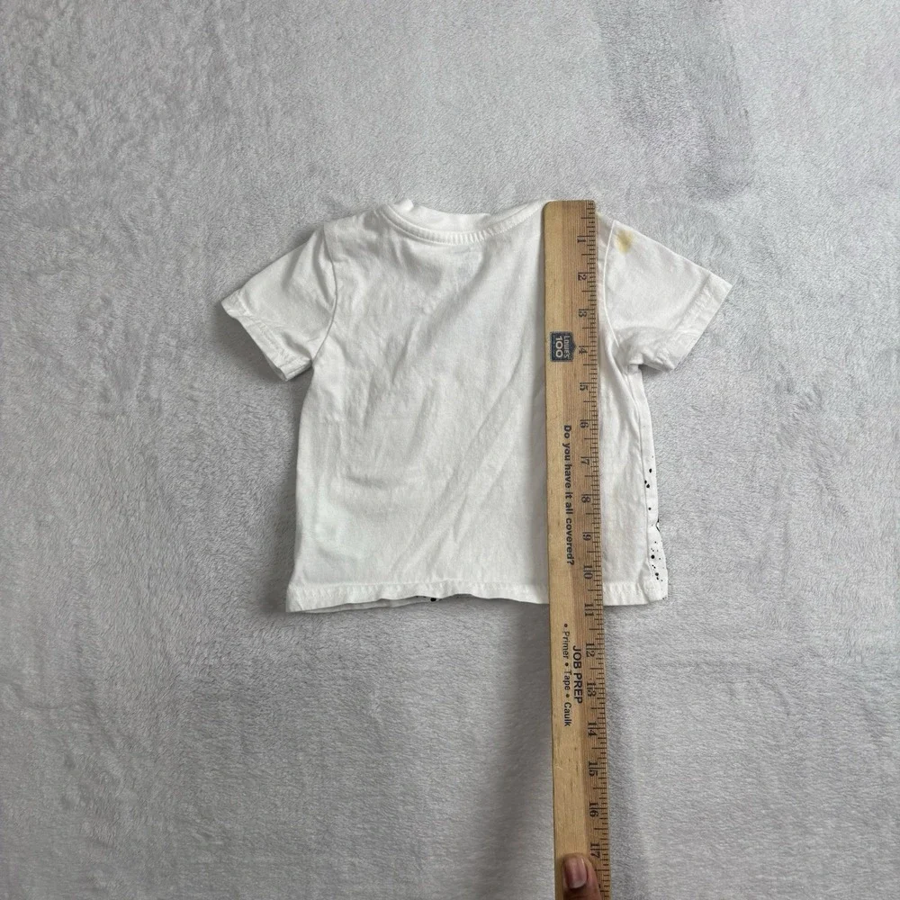 Ralph Lauren Polo Paint Splatter White SS Graphic Shirt Infant Size‎ 6M Months